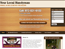 Tablet Screenshot of griffithhandymannj.com
